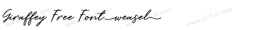 Giraffey Free Font字体转换
